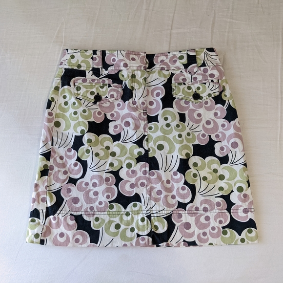 Ann Taylor Loft Mini Pencil Skirt Floral Print Pockets Size 6 - Picture 1 of 6